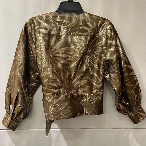 NWT Scotch & Soda cocktail hour jacket metallic sun burst design size XS - Picture 2 of 3